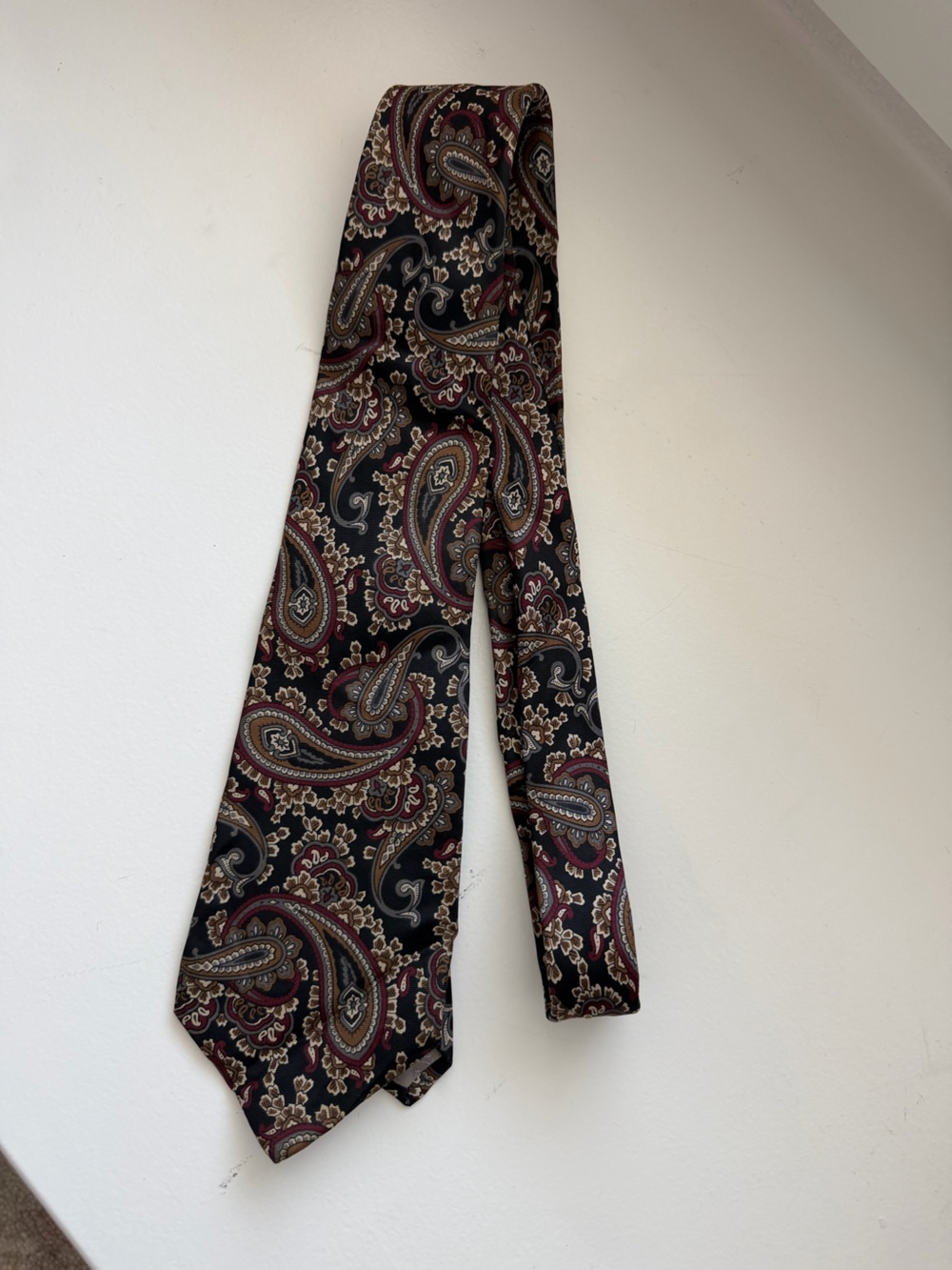 Vintage Christian Dior Silk Paisley Tie